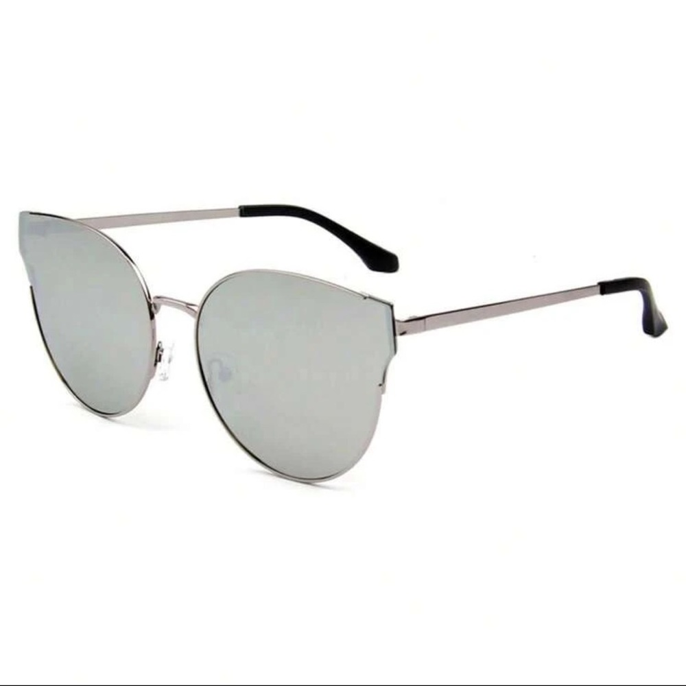 Silver Cat-Eye Sunglasses